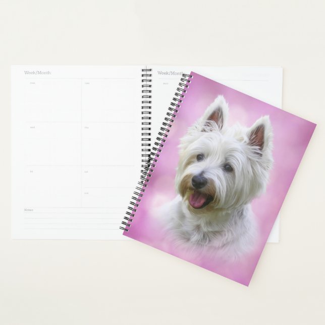 Agenda Bonito Yorkie branco (Exibição)