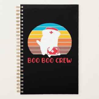 Agenda Boo Boo Crew Nurse Funny Ghost Halloween Classic T