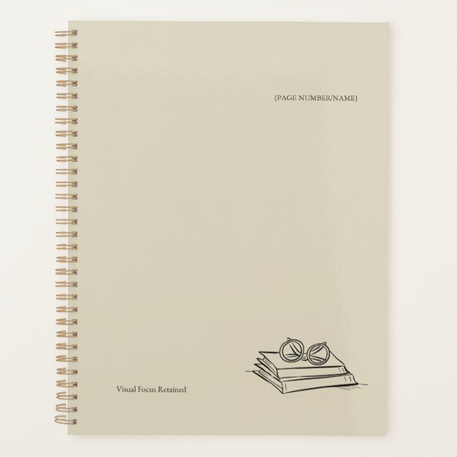 Agenda Book Pile- Minimalist Book Lover Planner (Frente)