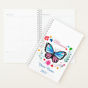 Agenda Borboleta abençoada personalizada
