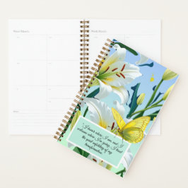 Agenda Borboleta amarela branca do Inspiration Planner