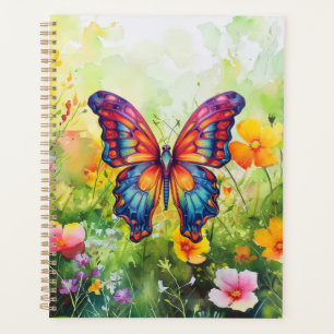 Agenda Borboleta Azul Laranja Asas