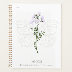 Agenda Borboleta-de-flor-roxa