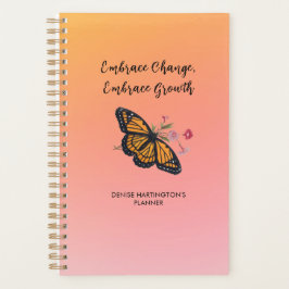 Agenda Borboleta Monarca Vintage Inspirational Personal