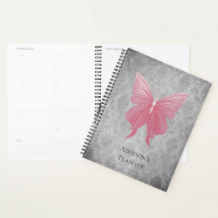 Agenda Borboleta Rosa