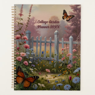 Agenda Borboletas de cera de jardim de flores de verão de