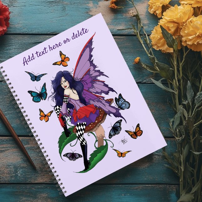 Agenda Borboletas de Cogumelo de Leite Roxo (Criador carregado)