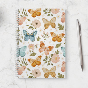 Agenda Borboletas Floral Rosa
