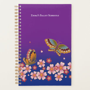 Agenda Borboletas japonesas Sakura Blossomas Personalizad