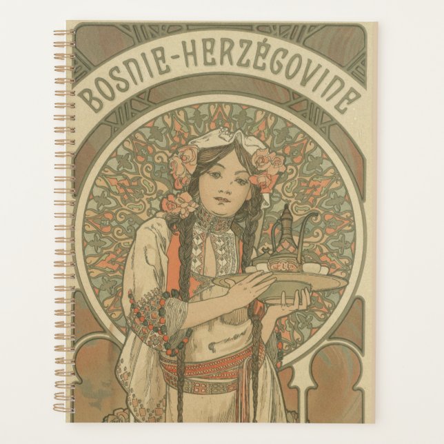 Agenda Bosnia and Herzegovina by Alphonse Mucha (1900) (Frente)