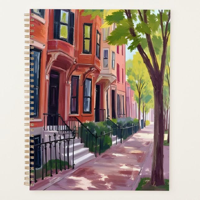 Agenda Boston Summer | Massachusetts Brownstone Houses (Frente)