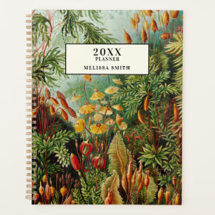 Agenda Botânica de Vintagem Antiquada Elegante
