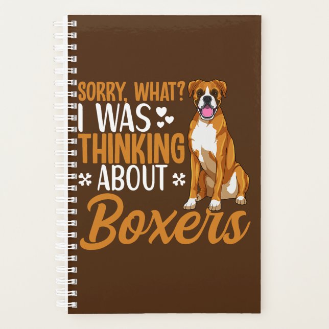 Agenda Boxer Dog Roupa Boxer Dog Lover (Frente)