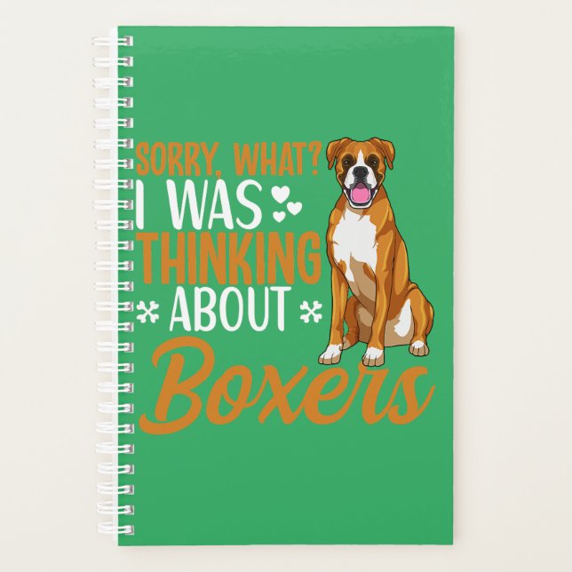 Agenda Boxer Dog Roupa Boxer Dog Lover (Frente)