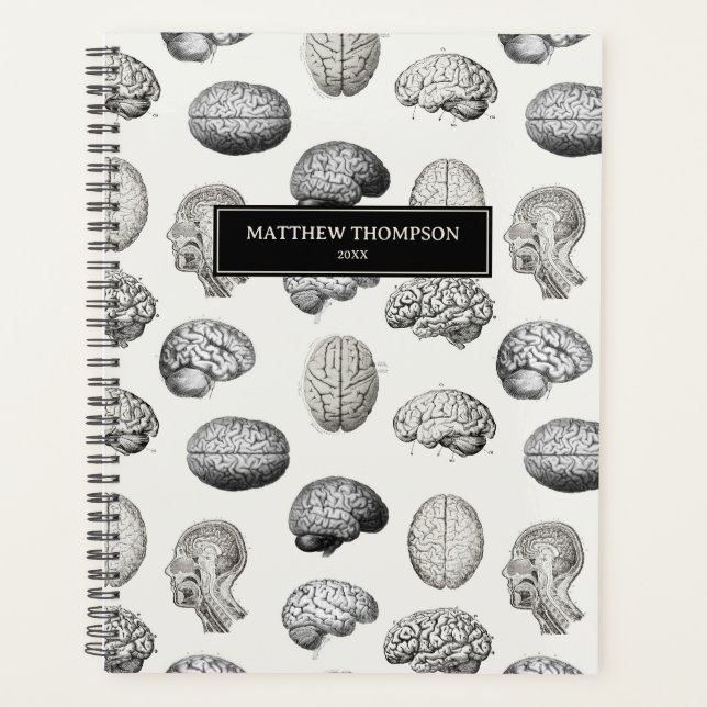 Agenda Brain Anatomy Biology Antique Illustrations (Frente)