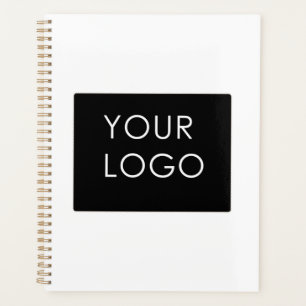Agenda Branco do Logotipo Comercial Moderno Minimalista