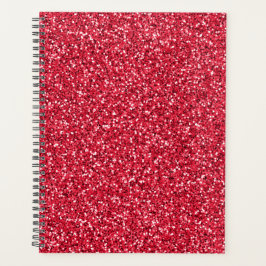 Agenda Brick Red Glitter