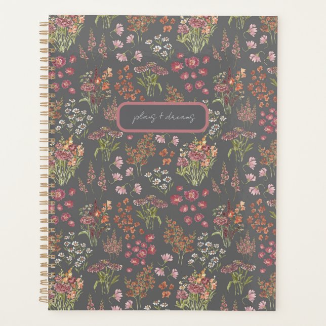 Agenda Bright floral scatter Planner (Frente)