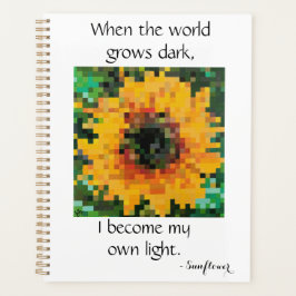 Agenda Bright sunflower design