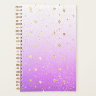 Agenda Brilhante Roxo Unicorn