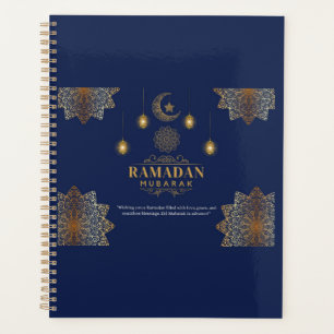 Agenda Brilho de Lanterna Elegante Saudação de Ramadan 
