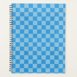 Agenda Brilho Xadrez Azul