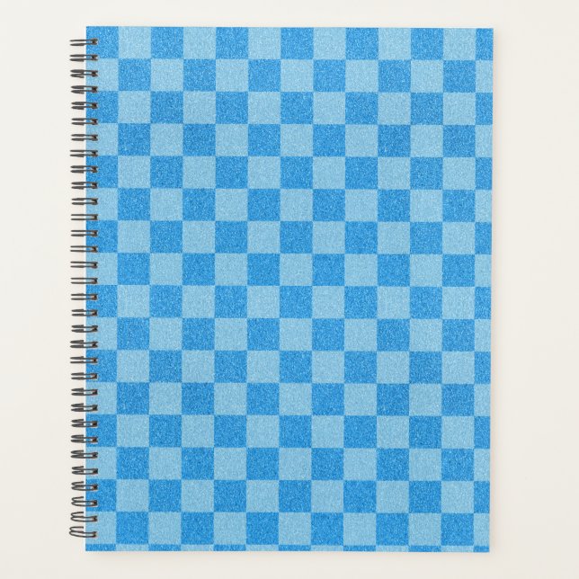 Agenda Brilho Xadrez Azul (Frente)