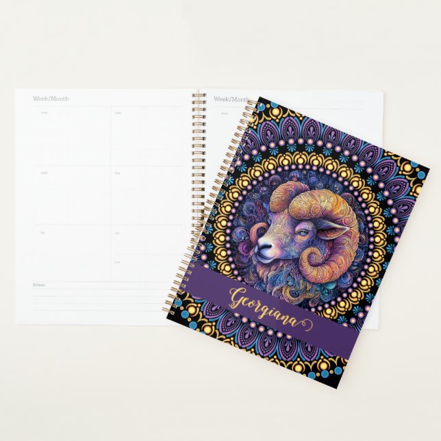 Agenda Brincadeiras Símicas Personalizadas Zodiac Dot Man (Exibição)