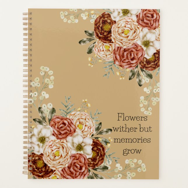 Agenda Brown Floral (Frente)