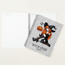 Agenda Bruxa Laranja Pin-Up