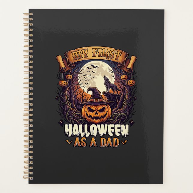 Agenda Bruxas Penduradas Halloween Bruxa Voadora Casa Ass (Frente)