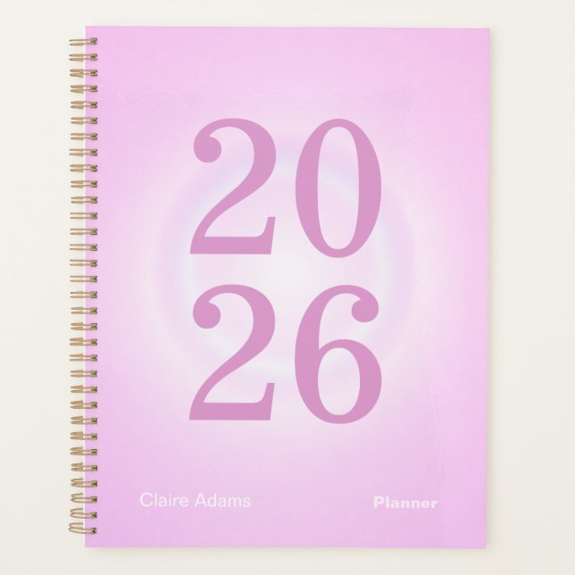 Agenda Bubblegum Aura Big Year Planner (Frente)