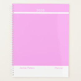 Agenda Bubblegum Pink Minimalist