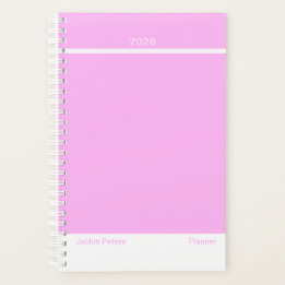 Agenda Bubblegum Pink Minimalist Planner