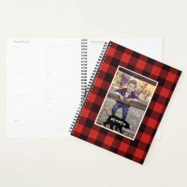 Agenda Buffalo Flannel Mama Bear Foto Personalizada
