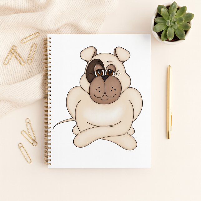 Agenda Buldogue com Olhos Grandes (Criador carregado)
