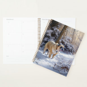 Agenda Buldogue Deixe-O Neve Bruto