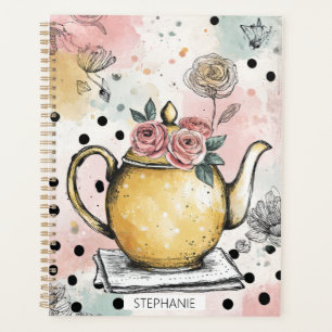 Agenda Bule de Chá Floral Caprichoso – Aconchegante Cotta