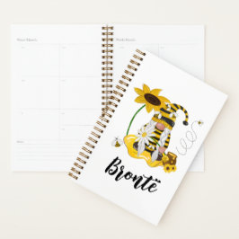 Agenda Bumble Bee Sunflower Personalised Gnomo Planner