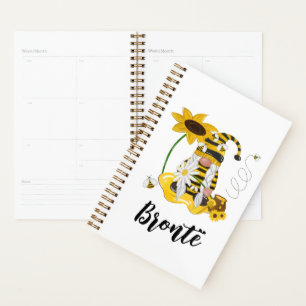 Agenda Bumble Bee Sunflower Personalised Gnomo Planner
