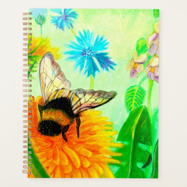 Agenda Bumblebee em dandelion (Frente)
