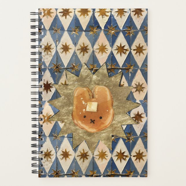 Agenda Bunny Pancake em um Ouro Starburst (Frente)