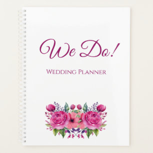 Agenda Buquê De Flor Cor-De-Água Rosa - Planner De Casame