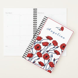 Agenda Buquê de Flor de Pilha Personalizado