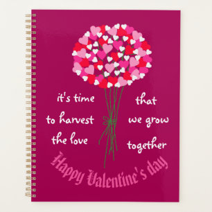 Agenda Buquê do Dia de os namorados das Flores do Amor