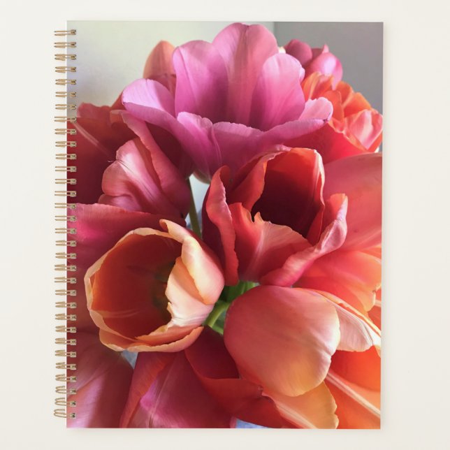 Agenda Buquê Pink & Peach Tulip (Frente)