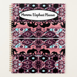 Agenda Burgundy Momma Elephant Planner