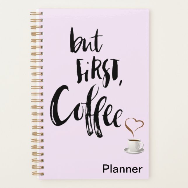 Agenda But first coffee planner  (Frente)