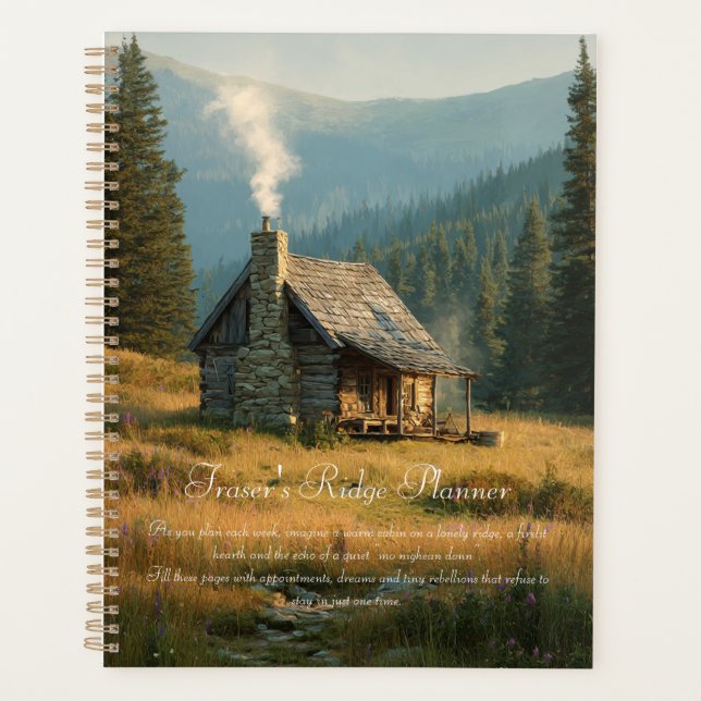Agenda Cabana Sassenach em Fraser's Ridge (Frente)