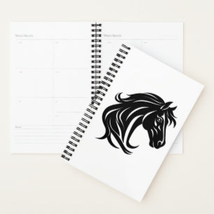 Agenda Cabeça de Cavalo Preto Magnífico